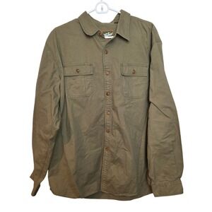 Howler Bros Men's Button Down Olive Long Sleeve Shirt Size XL